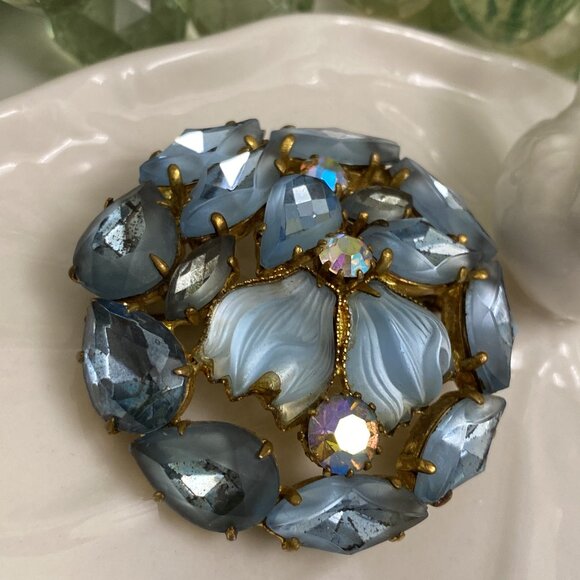 JULIANA D&E STYLE GIVRE RHINESTONE BROOCH - Picture 4 of 10